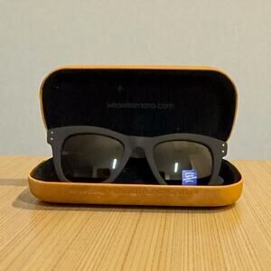 Komono Allen Black Rubber Sunglasses with Carl Zeiss lenses. New.